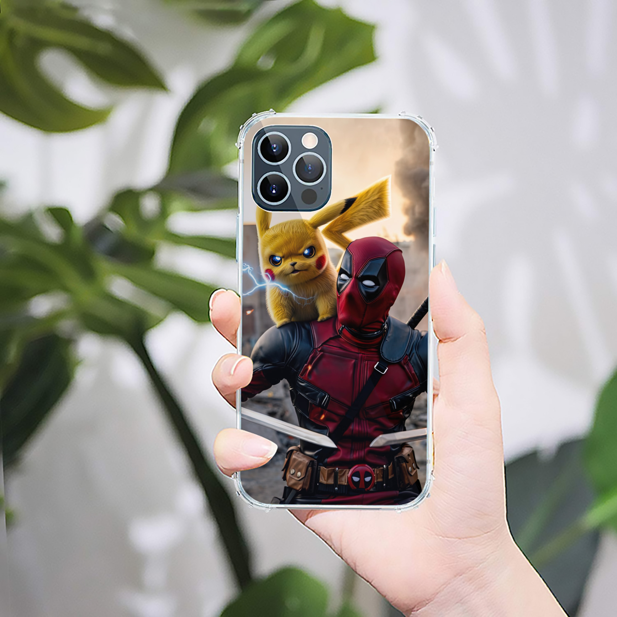 （画像用） Deadpool デッドプール 【iPhone 12シリーズ対応】透明スマホケース（クリアソフトケース）